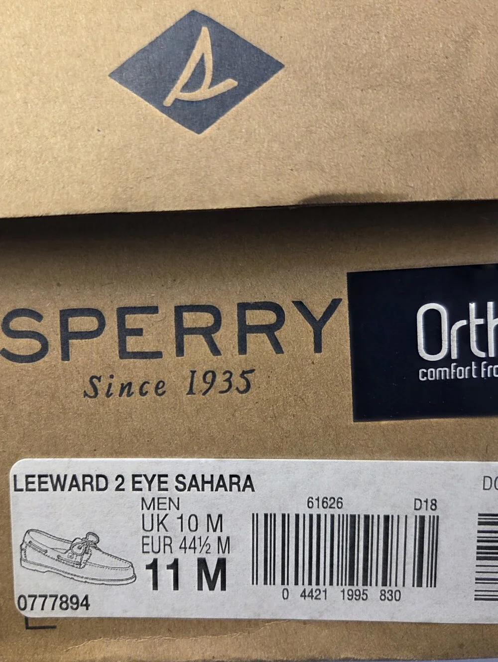 Sperry Men's Tan Leather Boat Shoes